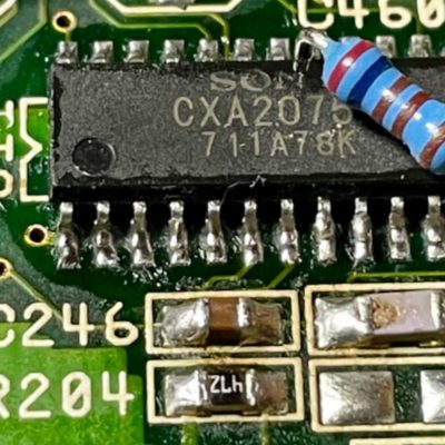 Amiga 600/1200/CD32 CXA1145 / Z221 & Z222 Reparatur (Bandpassfilter + Delay line mit CXA2075M ersetzen)
