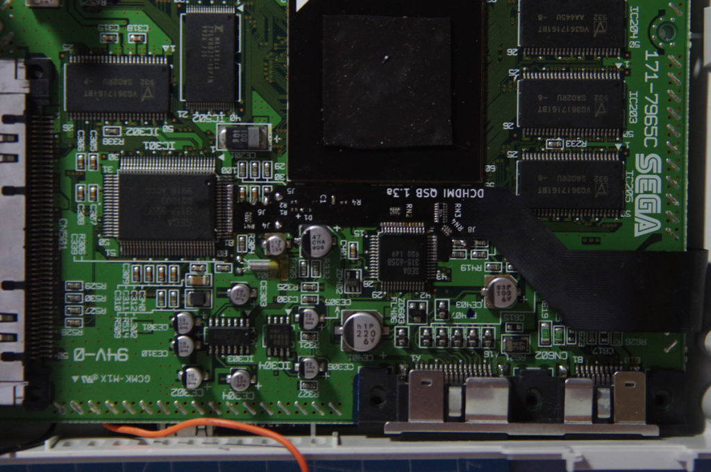 Sega Saturn/Dreamcast Recap, Sony Playstation PS1DIGITAL HDMI, Xstation: Konsolen-Service und Mods, Mod-Chip-Einbau