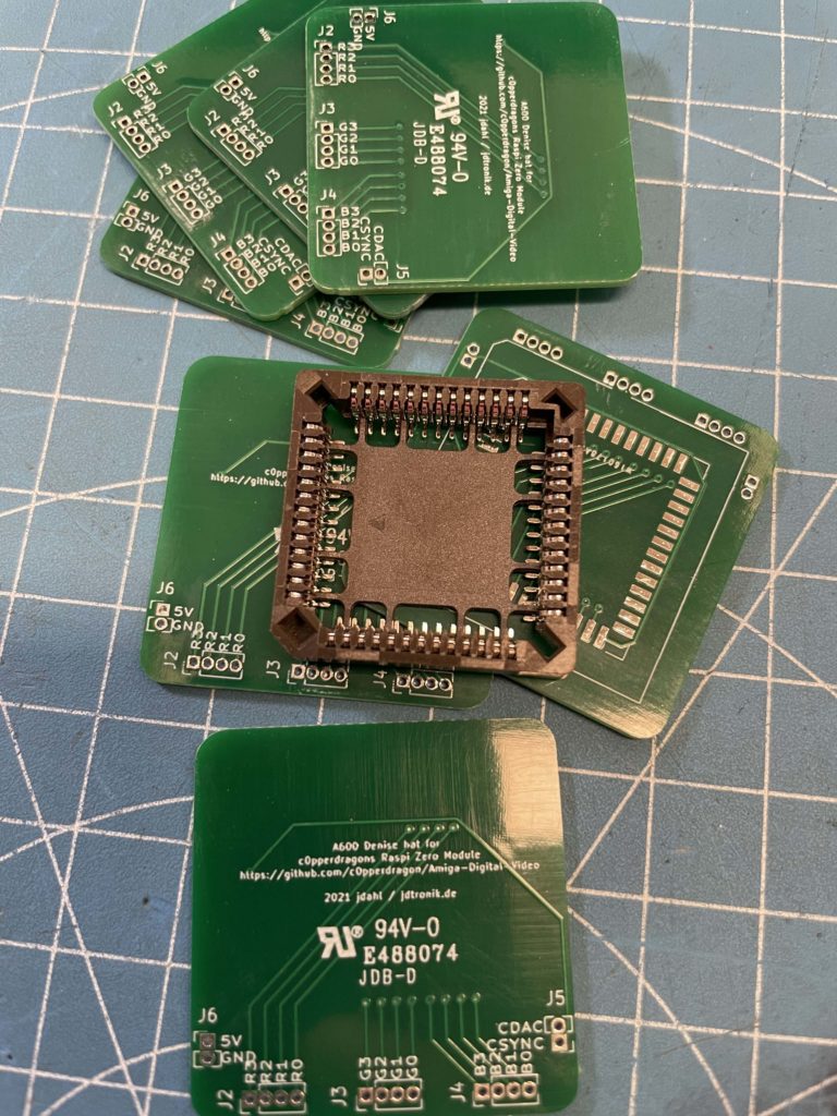 Amiga 500 und 600 RGB2HDMI Einbau (Denise Adapter / Hat)